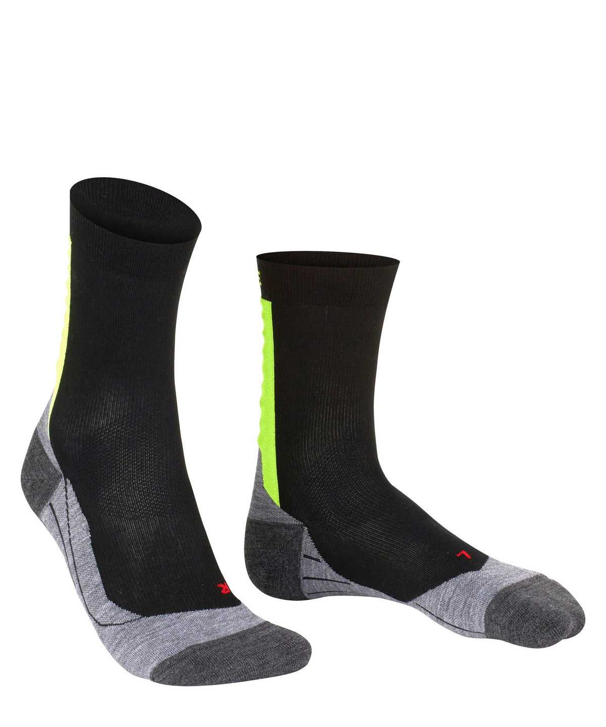 Men Falke Achilles Socks Health Socks Black | IGQJYD648