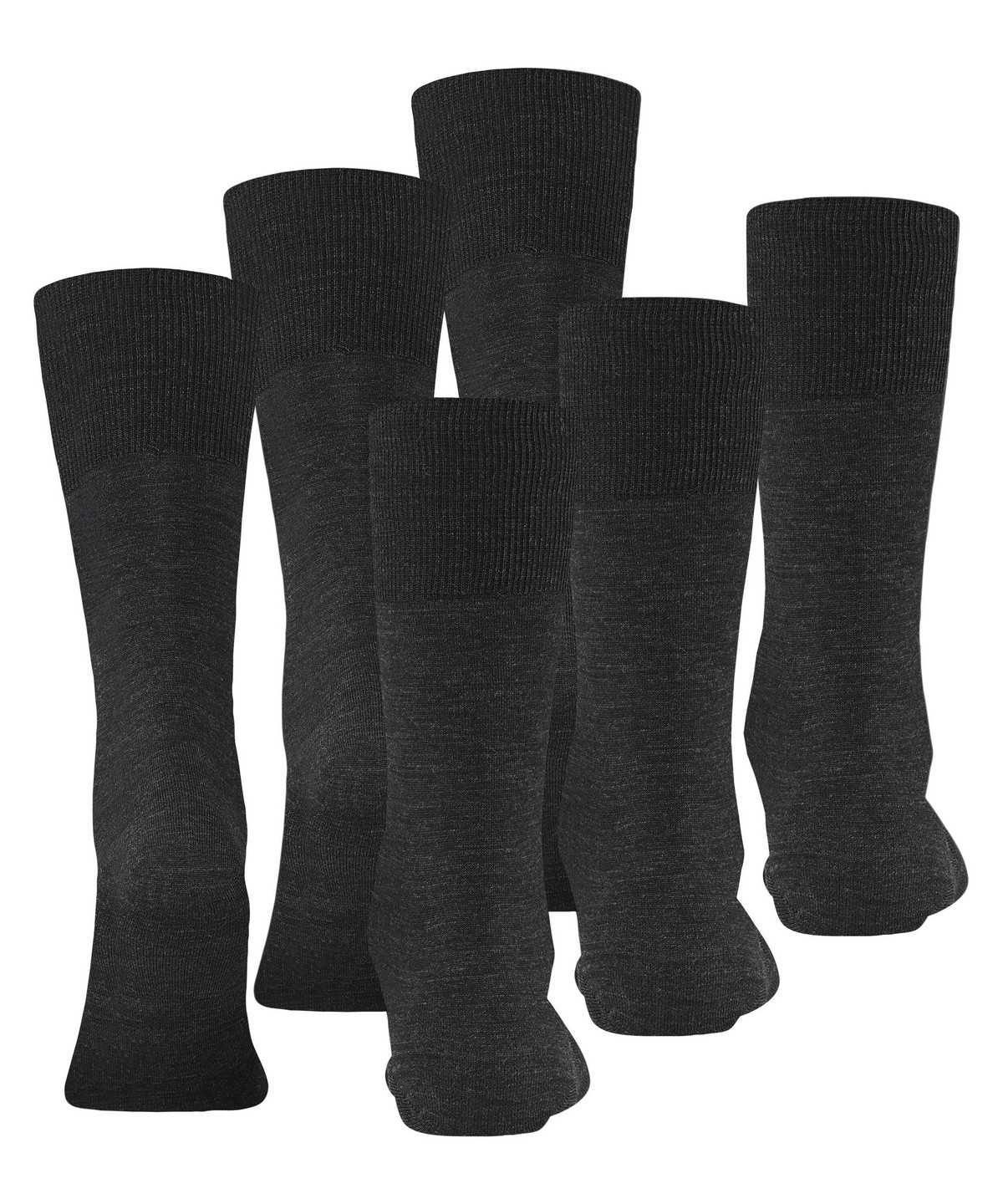 Men Falke Airport 3-Pack Socks Socks Grey | KCDPMT872