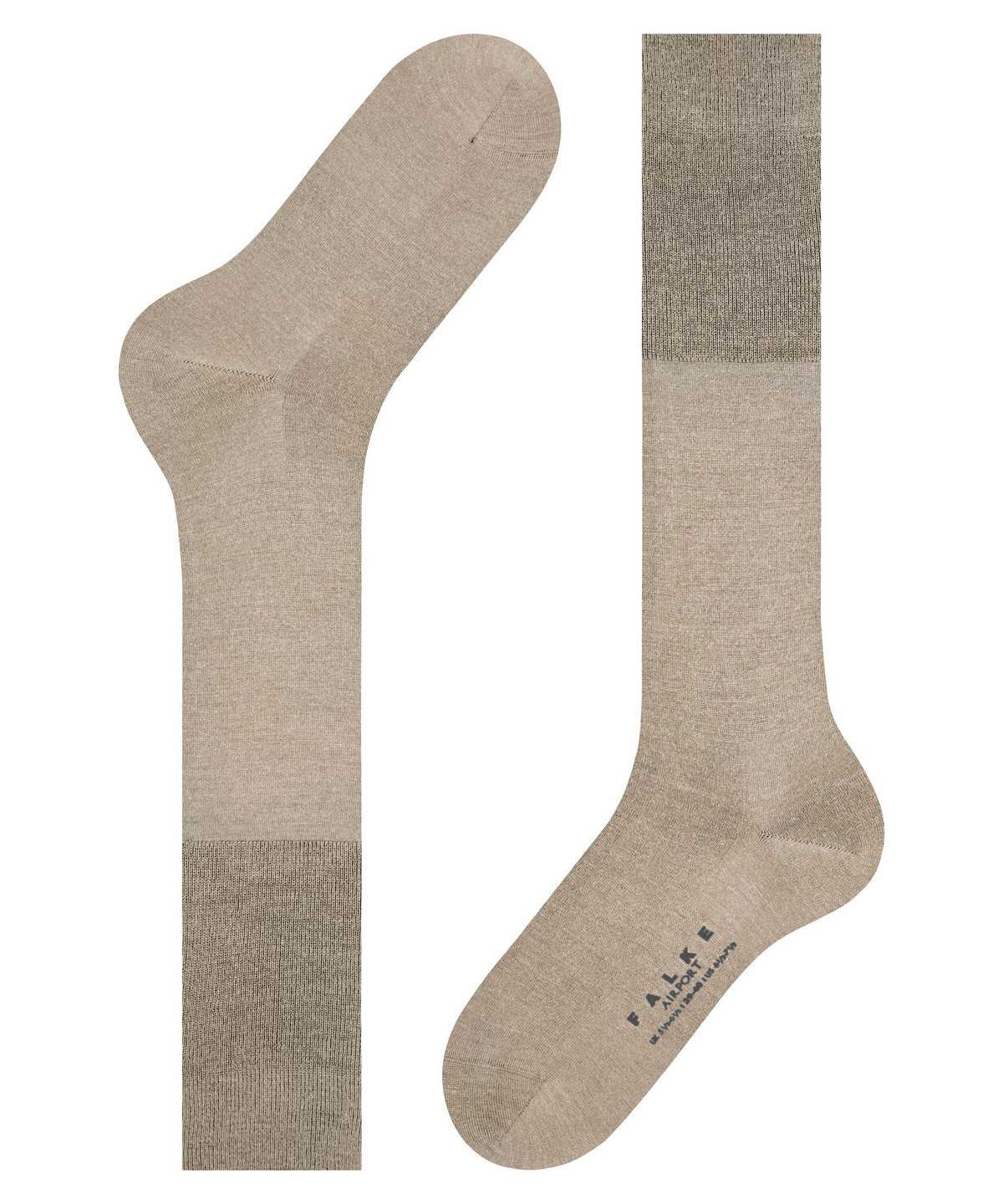 Men Falke Airport Knee-high Socks Socks Beige | HJSWZD782