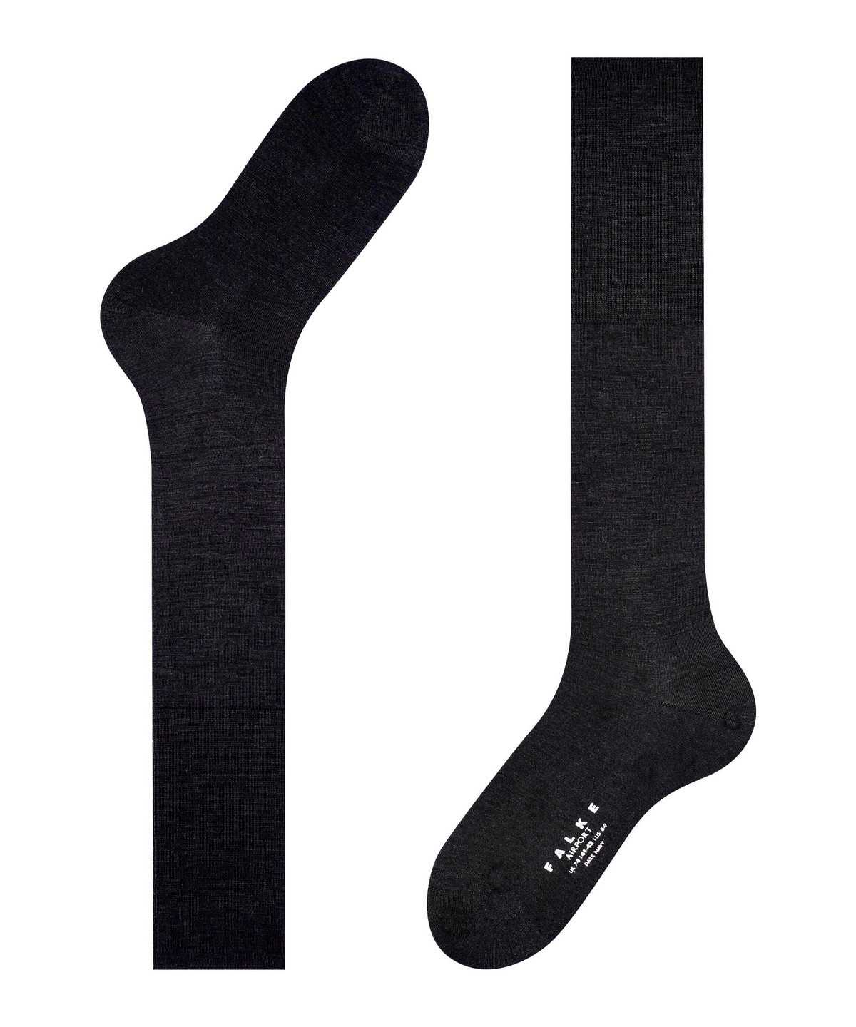 Men Falke Airport Knee-high Socks Socks Black | KPMDSQ579