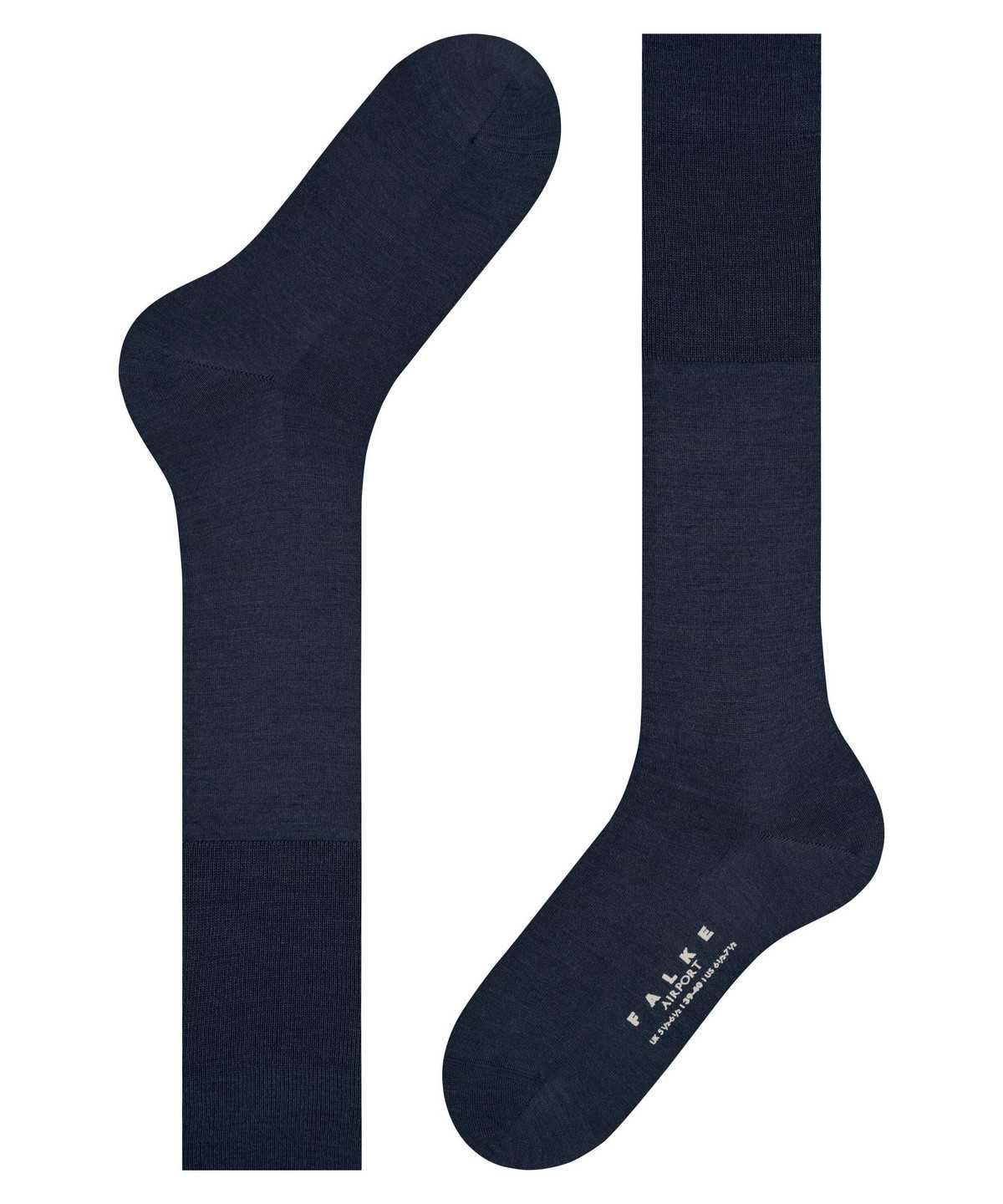 Men Falke Airport Knee-high Socks Socks Blue | CSWVZJ015