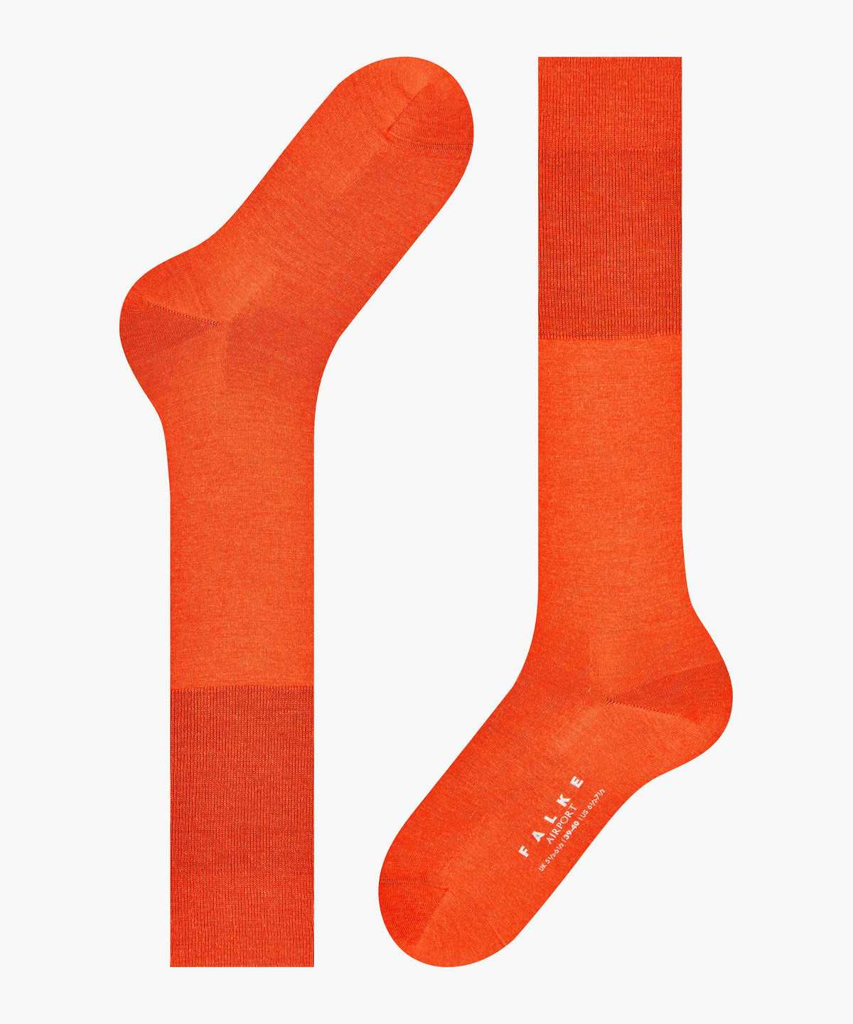 Men Falke Airport Knee-high Socks Socks Orange | LNZYOQ914