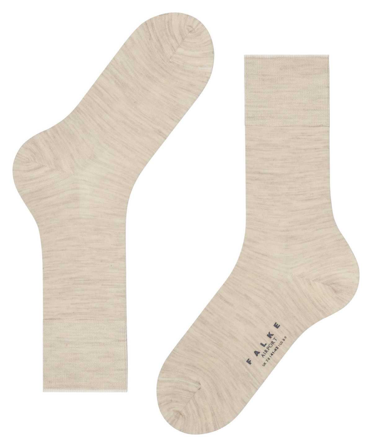 Men Falke Airport Socks Socks Beige | QLUNZM097