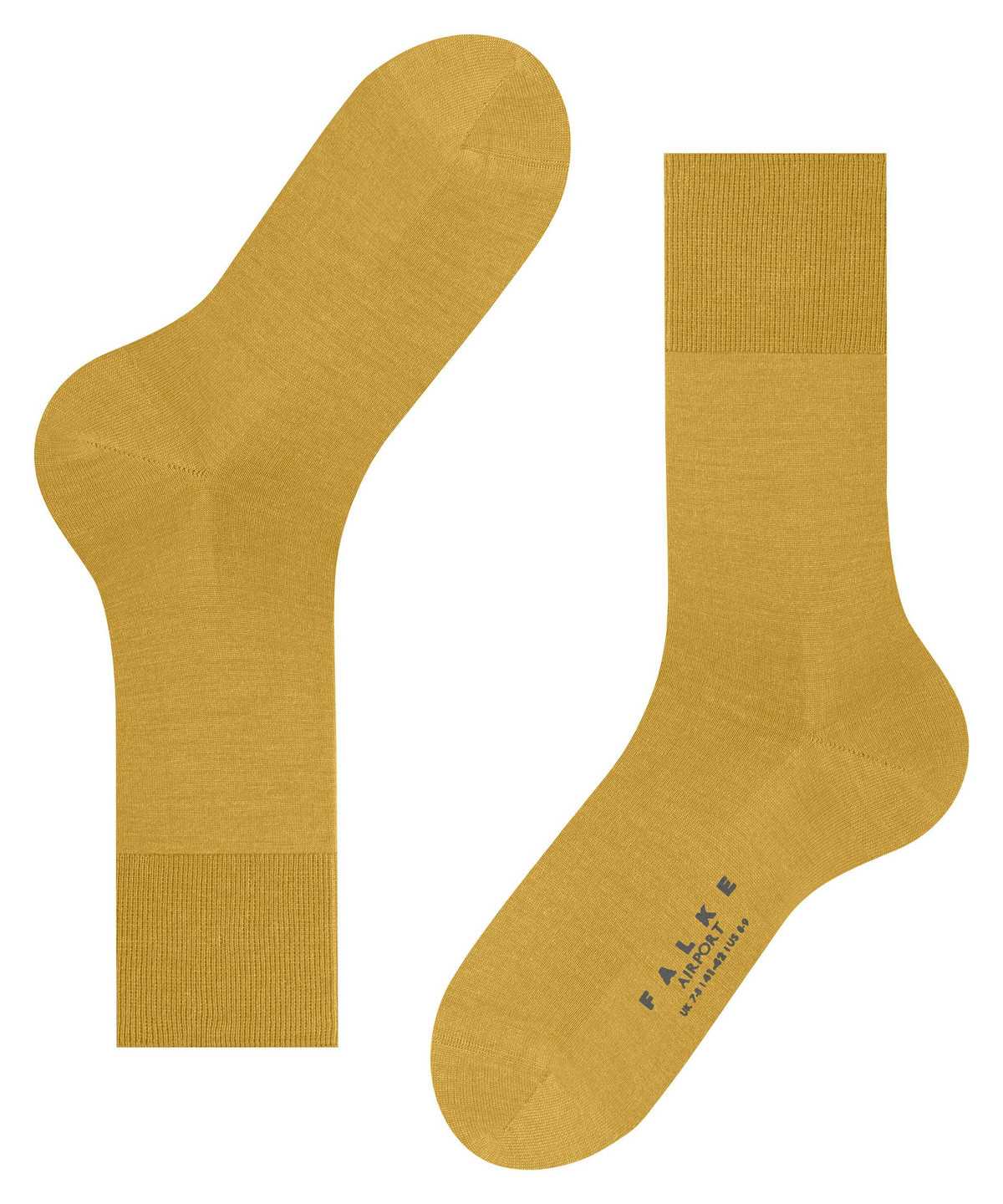 Men Falke Airport Socks Socks Yellow | OQRSAW109