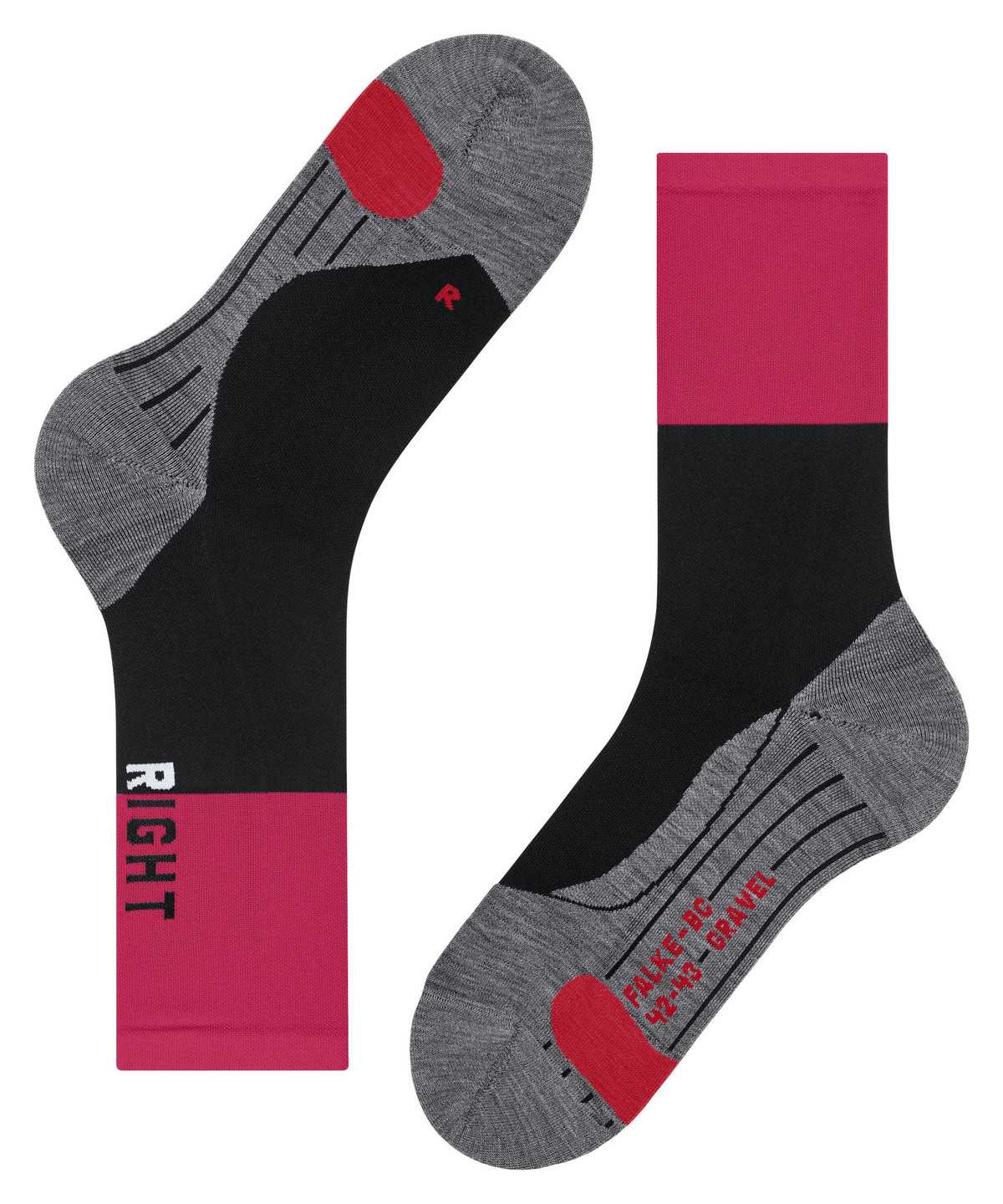 Men Falke BC Gravel Biking Socks Socks Black | YJBEFC674