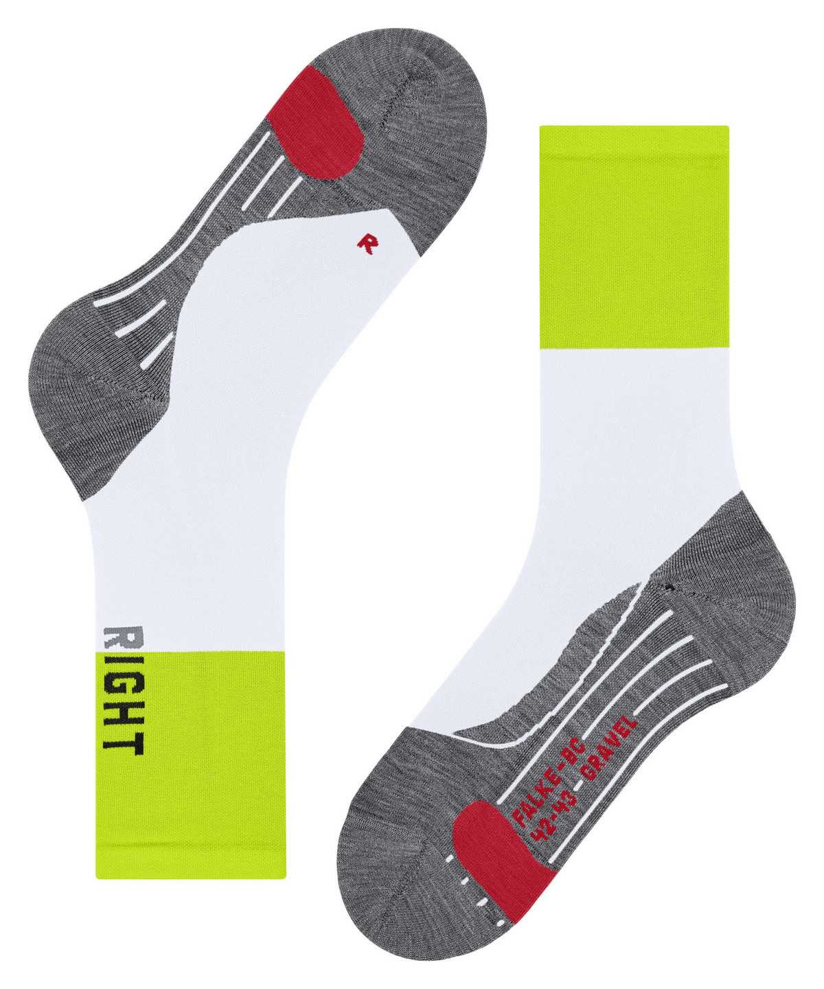 Men Falke BC Gravel Biking Socks Socks White | NJUZGY650