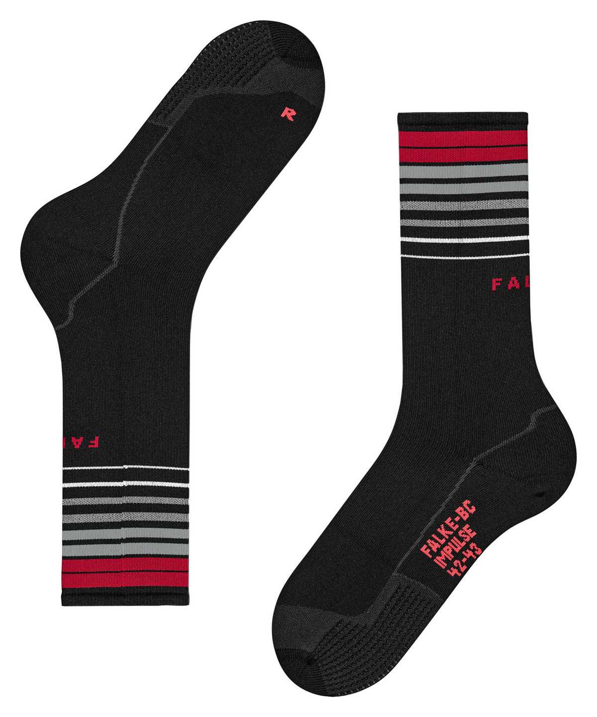 Men Falke BC Impulse Biking Socks Socks Black | KHJTXP398