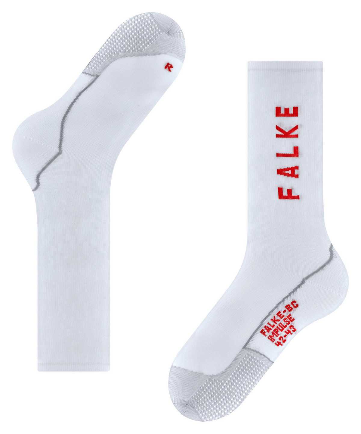 Men Falke BC Impulse Biking Socks Socks White | LTBDCJ274