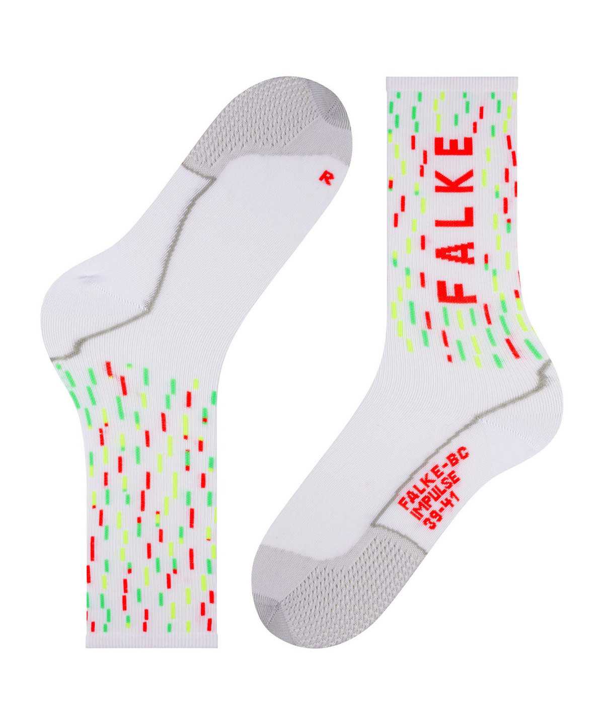 Men Falke BC Impulse Biking Socks Socks White | XRJCOH915