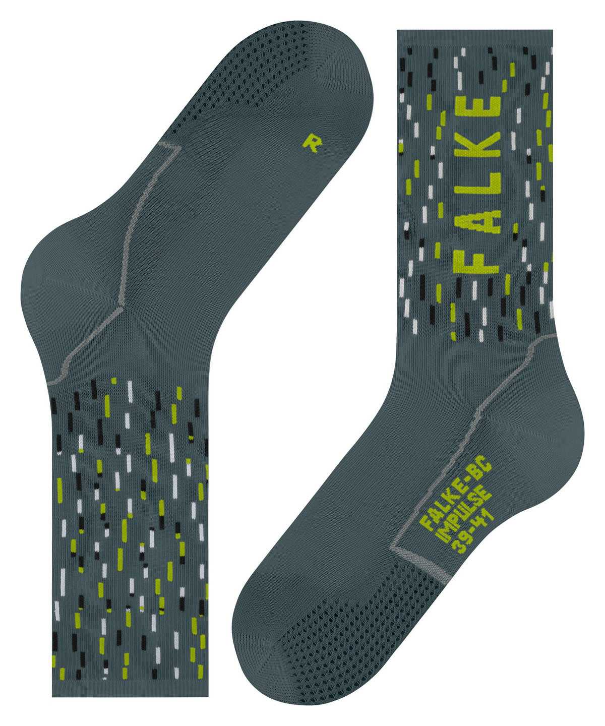 Men Falke BC Impulse Biking Socks Socks Grey | YVNJPZ082