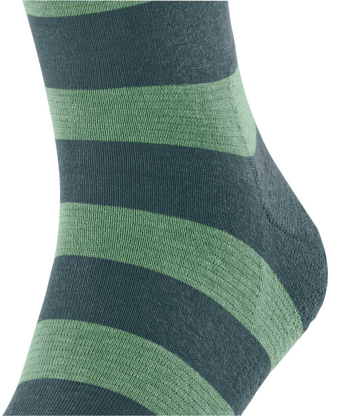 Men Falke Block Stripe Socks Socks Green | ZAOCVF503