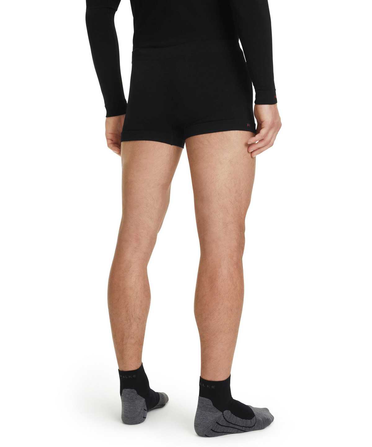 Men Falke Boxer Wool-Tech Light Boxer & Slips Black | NWYTXG720