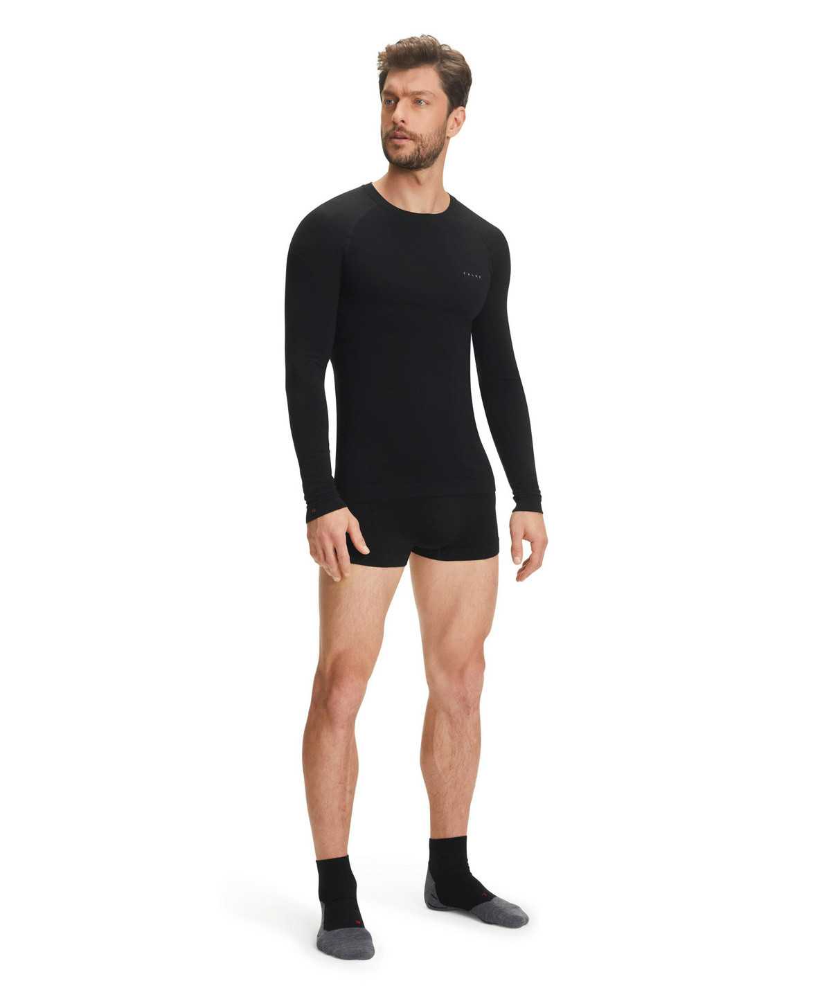 Men Falke Boxer Wool-Tech Light Boxer & Slips Black | NWYTXG720