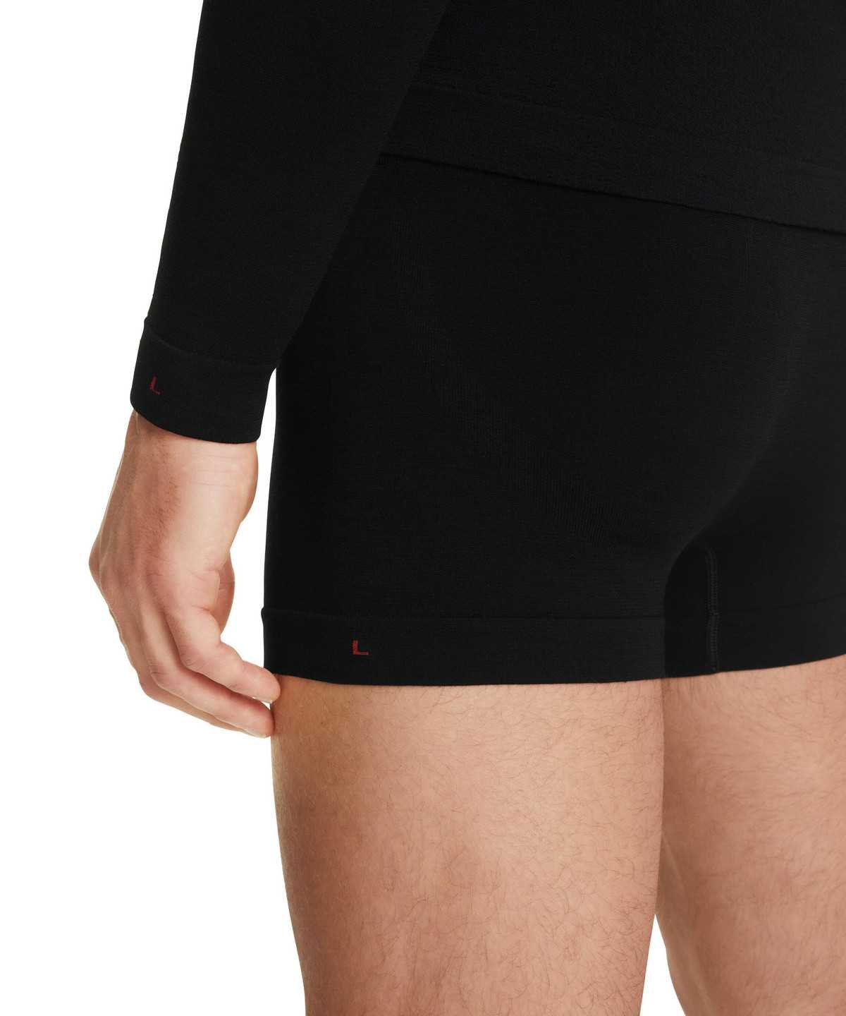 Men Falke Boxer Wool-Tech Light Boxer & Slips Black | NWYTXG720