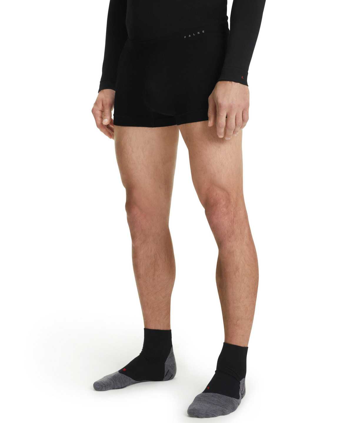 Men Falke Boxer Wool-Tech Light Boxer & Slips Black | NWYTXG720