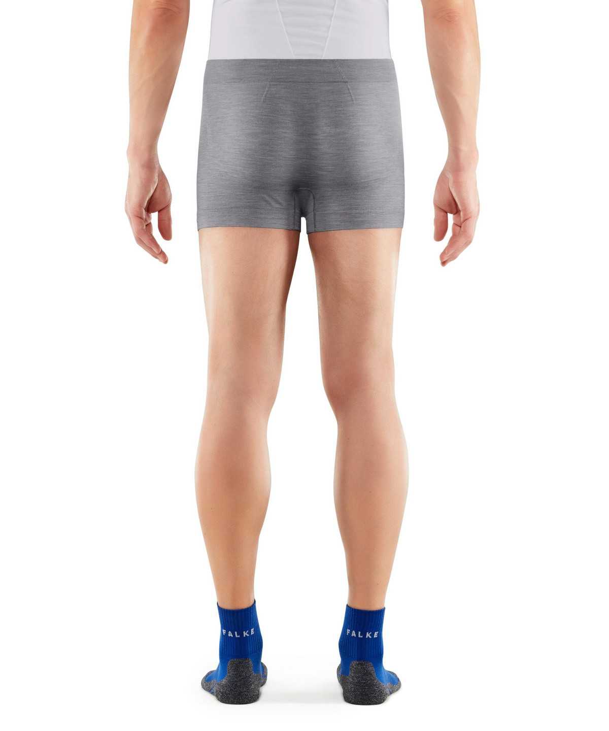 Men Falke Boxer Wool-Tech Light Boxer & Slips Grey | EFDWRY243