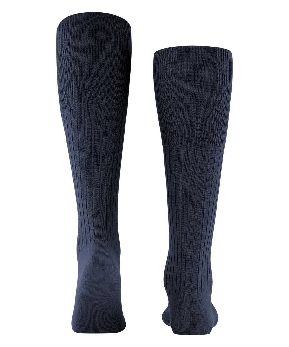 Men Falke Bristol Pure Knee-high Socks Socks Blue | RMGOWY541