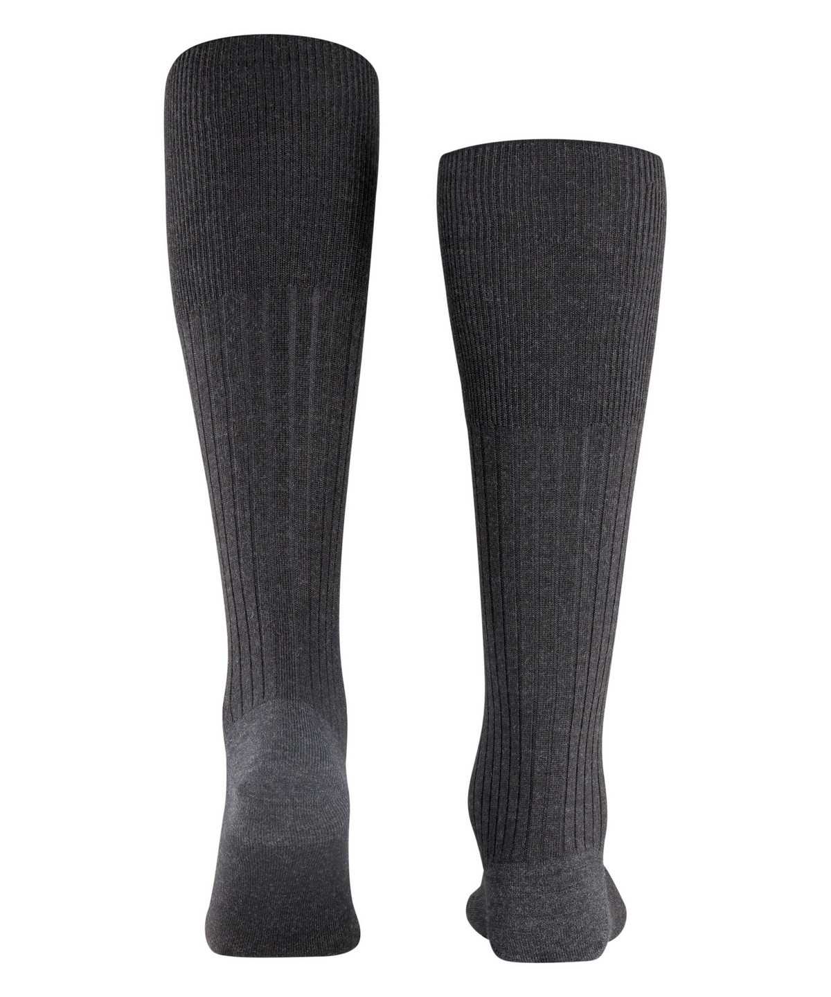 Men Falke Bristol Pure Knee-high Socks Socks Grey | QVWXAY048