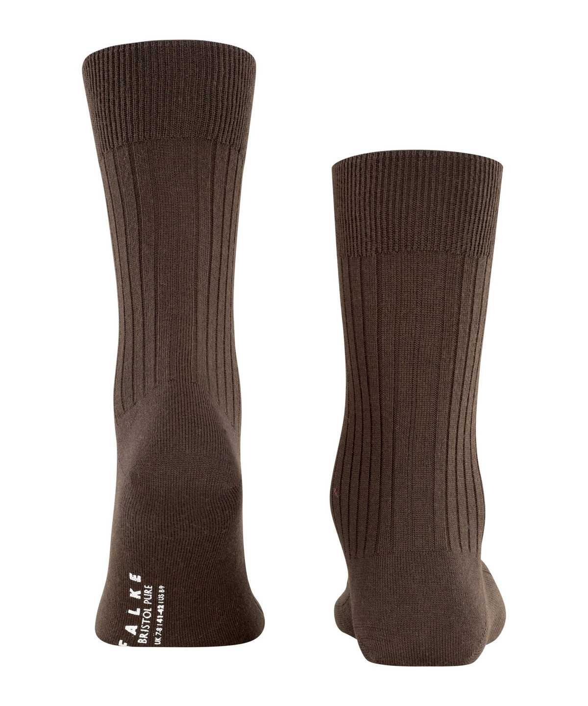 Men Falke Bristol Pure Socks Socks Brown | EYXUGI842