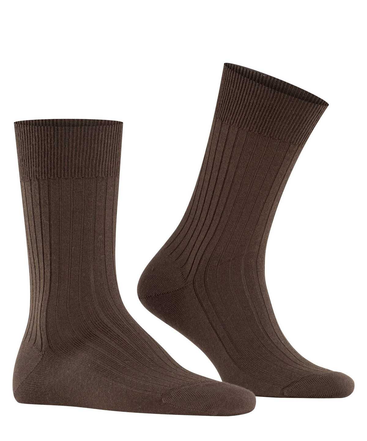 Men Falke Bristol Pure Socks Socks Brown | EYXUGI842