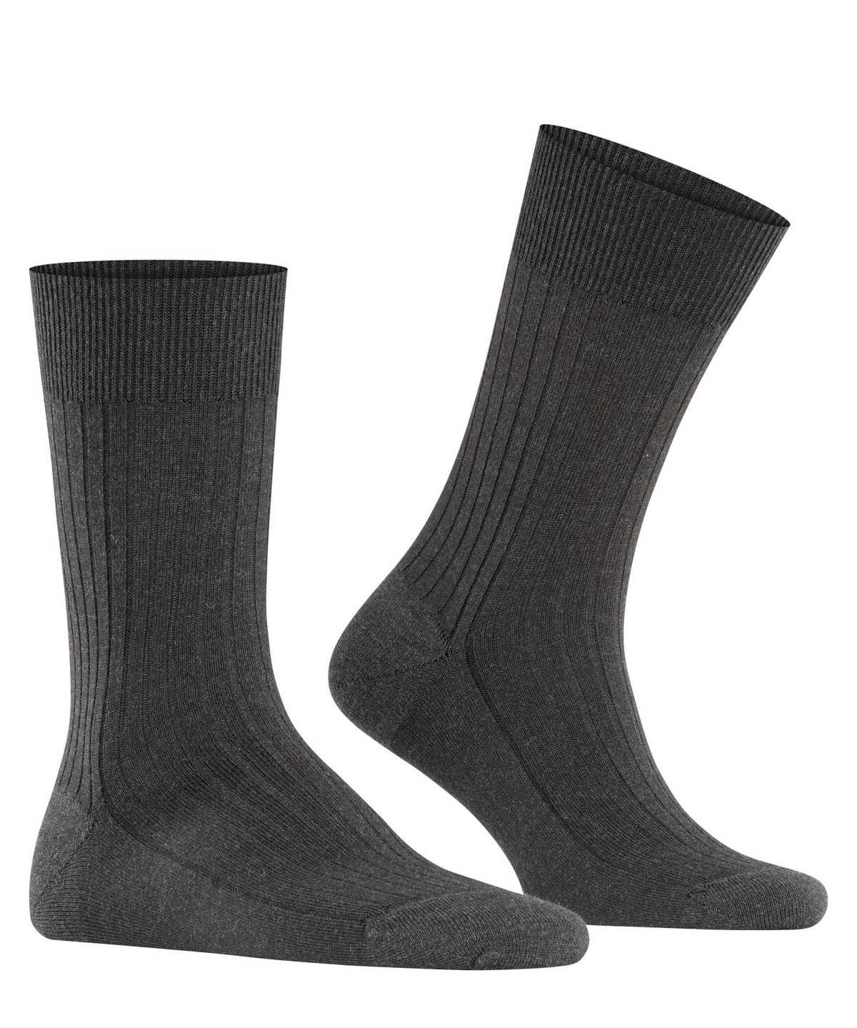 Men Falke Bristol Pure Socks Socks Grey | YRUDCV725