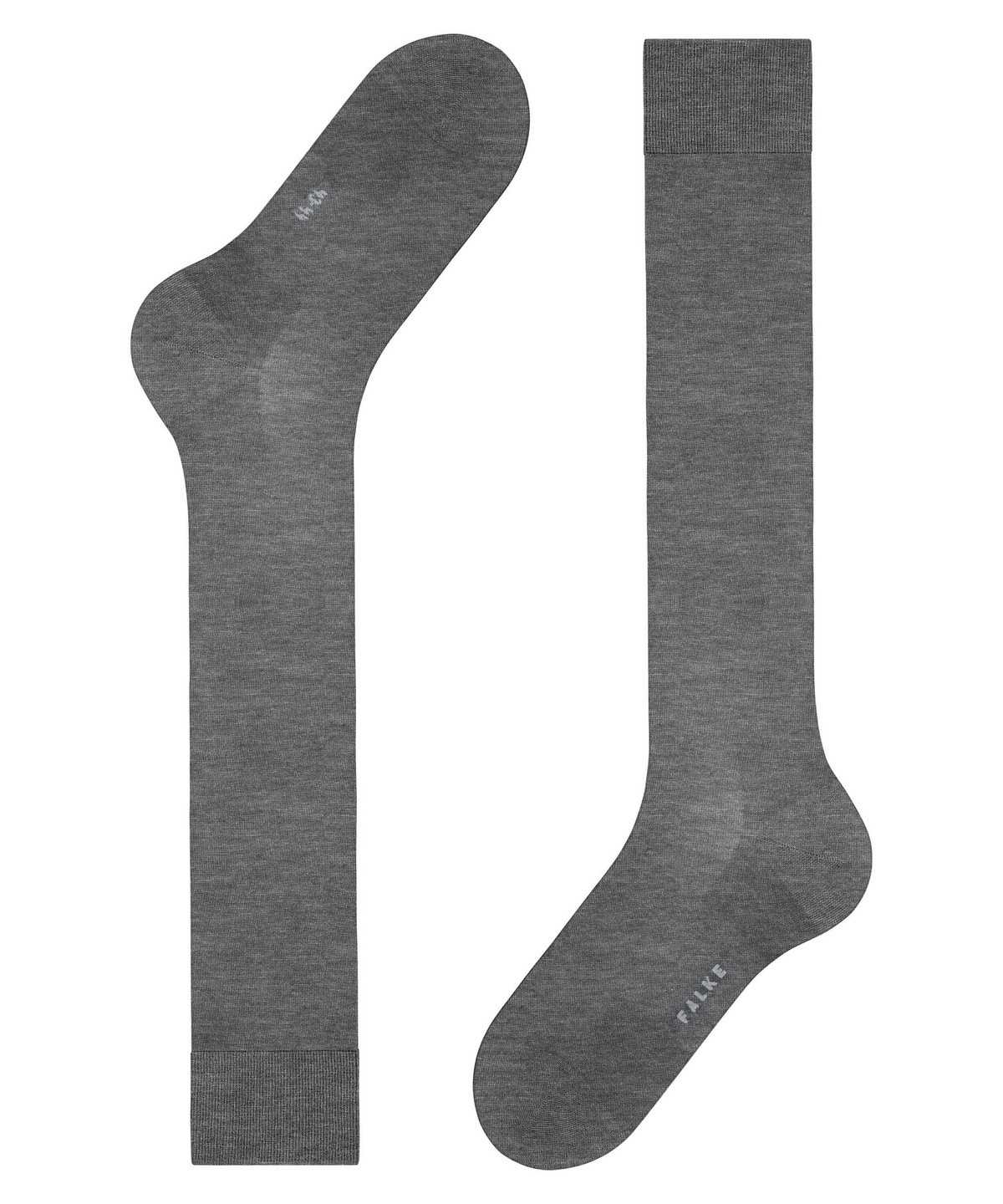 Men Falke ClimaWool Knee-high Socks Socks Grey | AQDJHR932