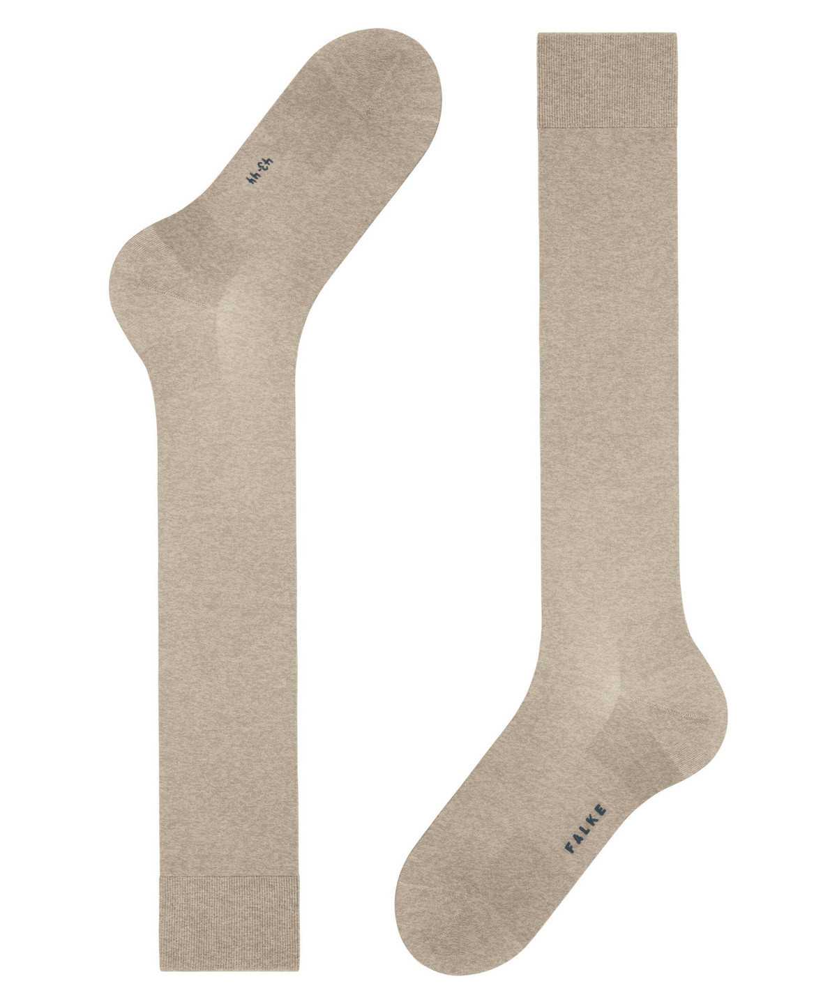 Men Falke ClimaWool Knee-high Socks Socks Beige | BVKRYW251