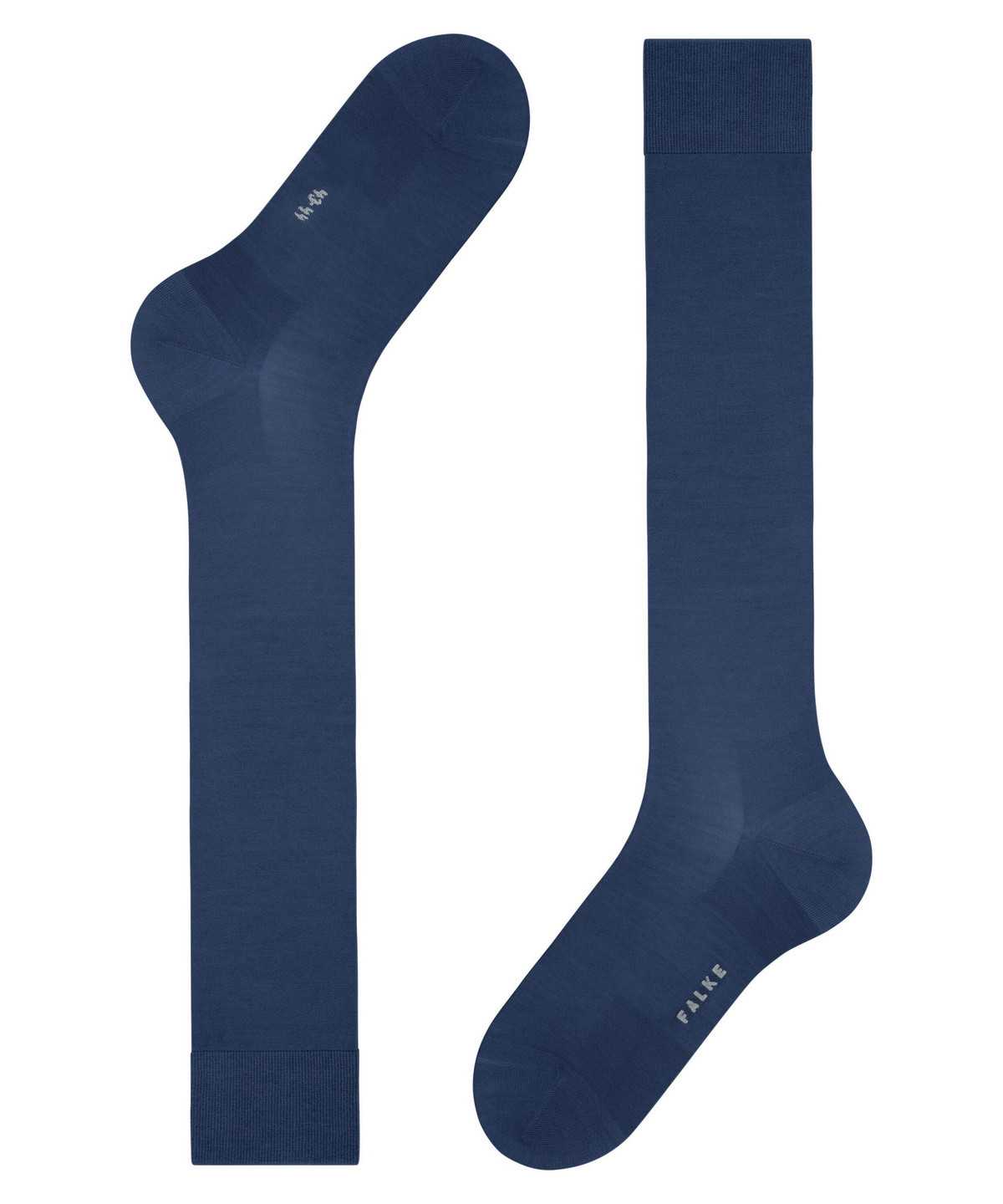 Men Falke ClimaWool Knee-high Socks Socks Blue | FNDBZL421