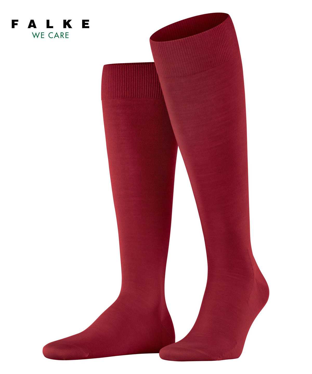 Men Falke ClimaWool Knee-high Socks Socks Red | XBSPHE593