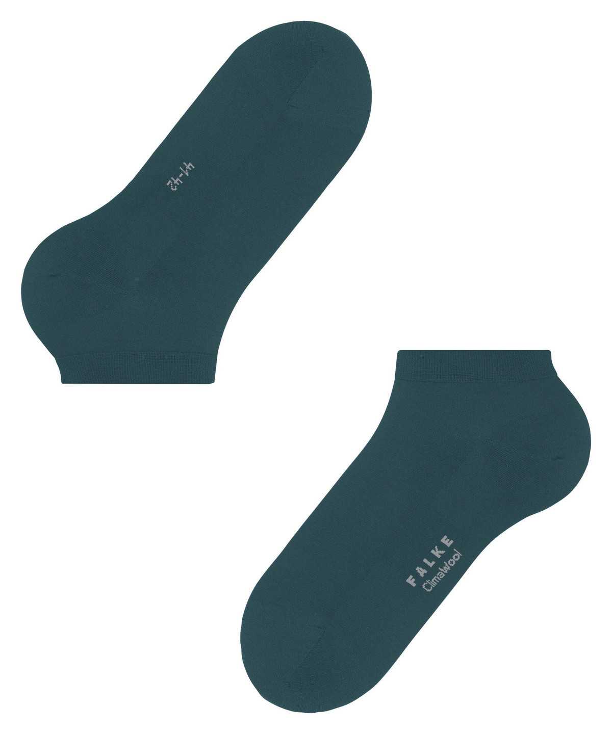 Men Falke ClimaWool Sneaker socks Socks Green | HDVOFP702