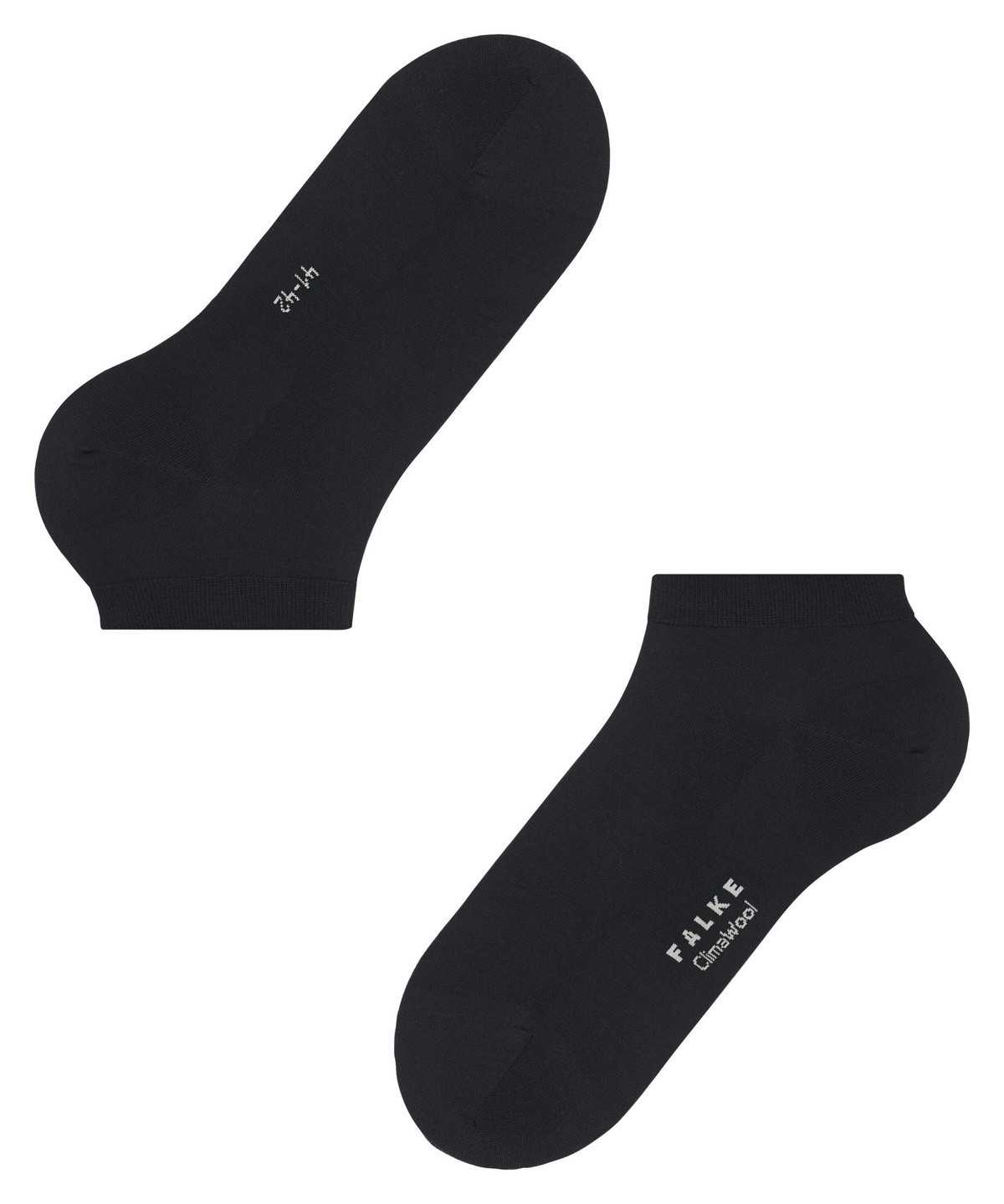 Men Falke ClimaWool Sneaker socks Socks Black | HIDYQP468