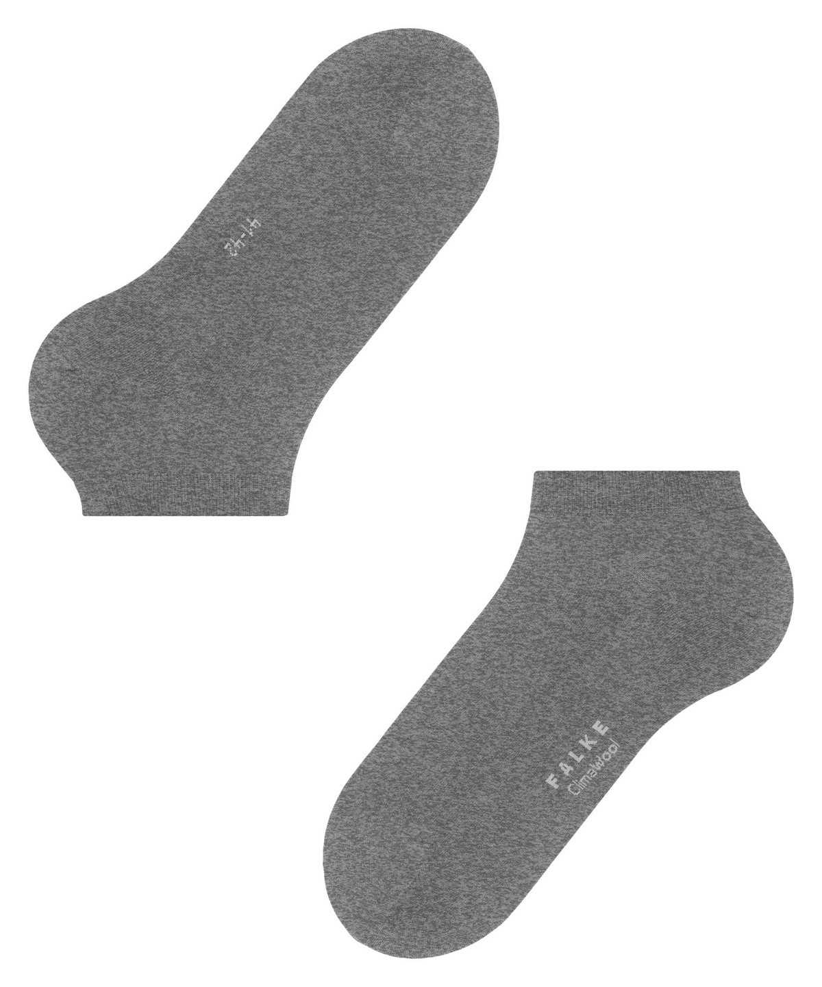 Men Falke ClimaWool Sneaker socks Socks Grey | VZAOXT415