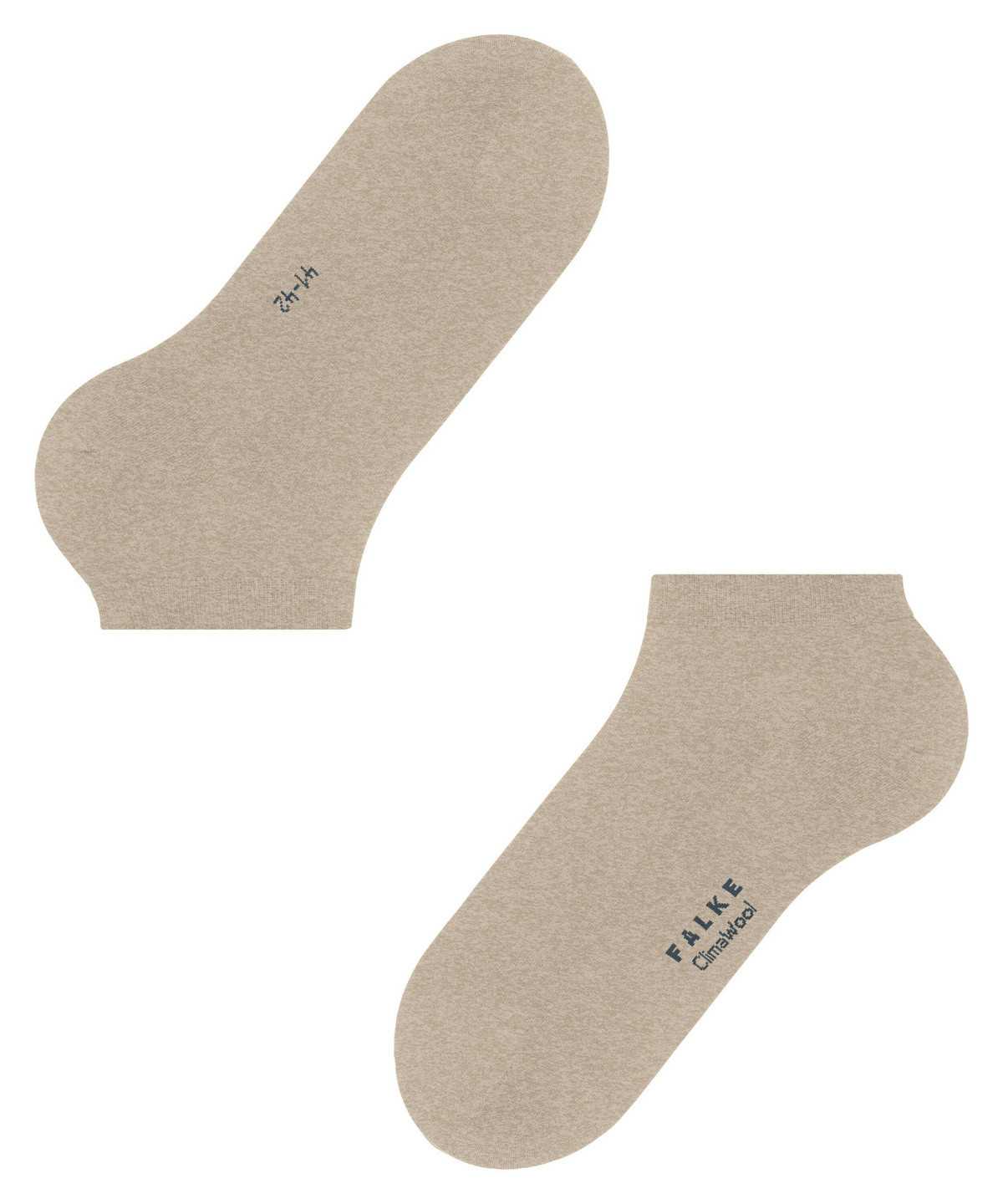 Men Falke ClimaWool Sneaker socks Socks Beige | OQYGZI214