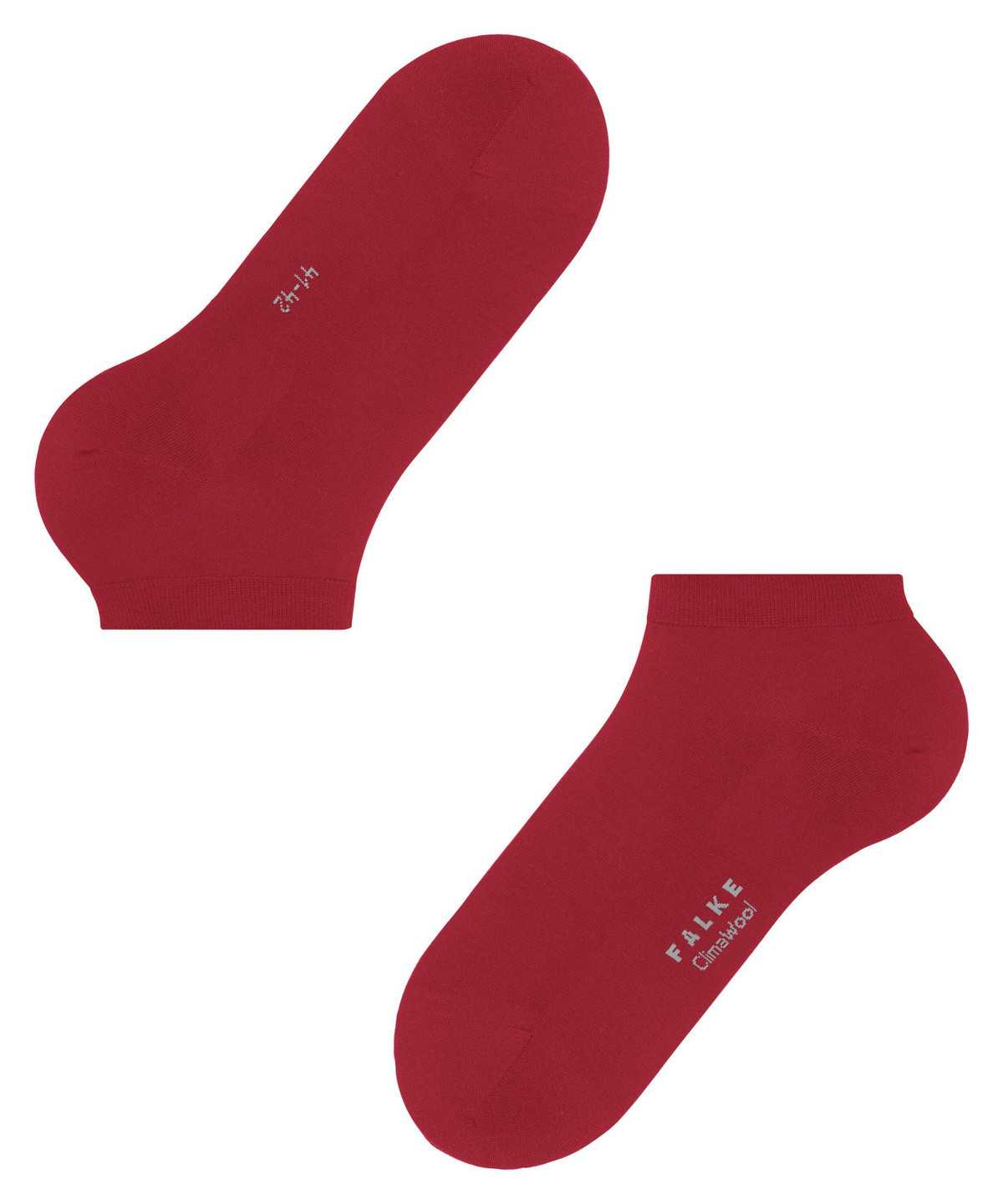 Men Falke ClimaWool Sneaker socks Socks Red | YDETXO025