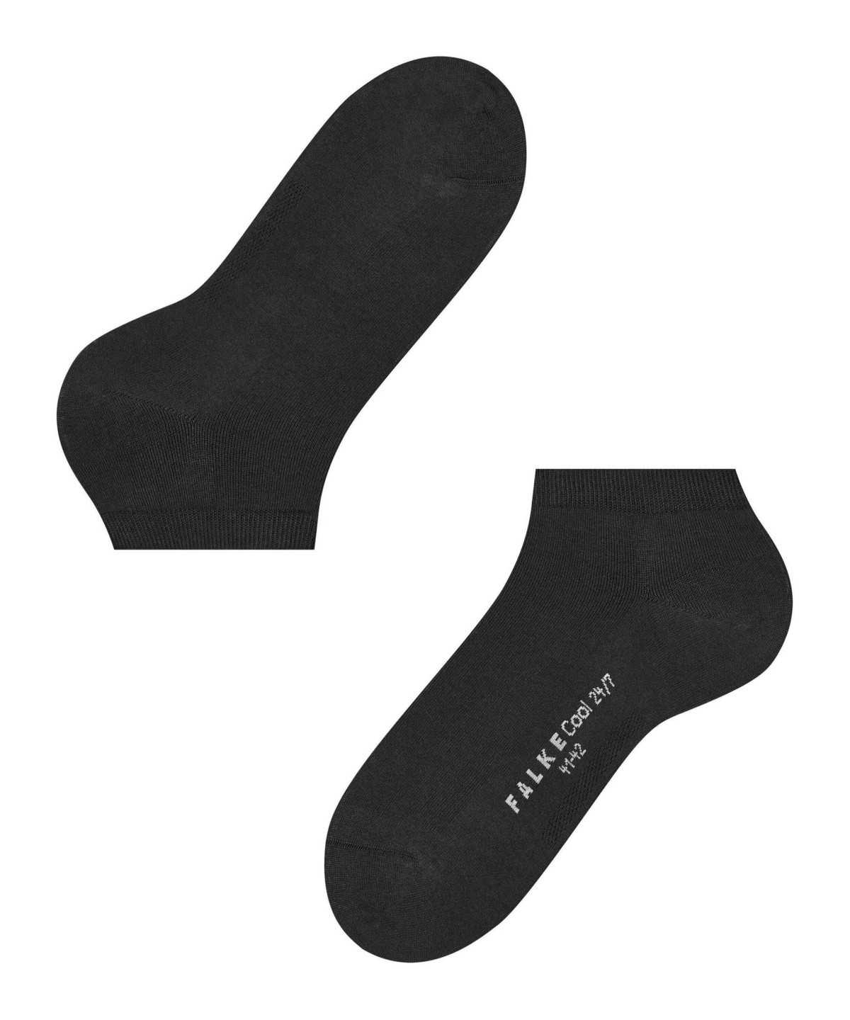 Men Falke Cool 24/7 Sneaker socks Socks Black | BFAGXC782