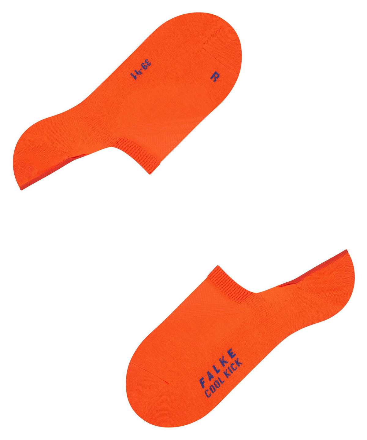 Men Falke Cool Kick Invisibles No Show Socks Orange | RBYIUJ795