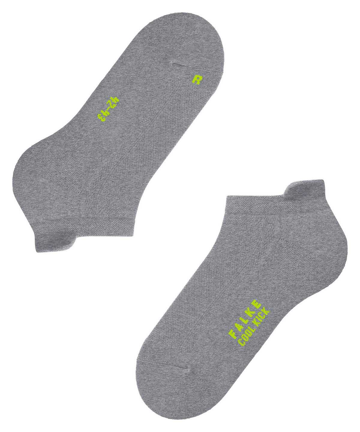 Men Falke Cool Kick Sneaker socks Socks Grey | BCQZJP840