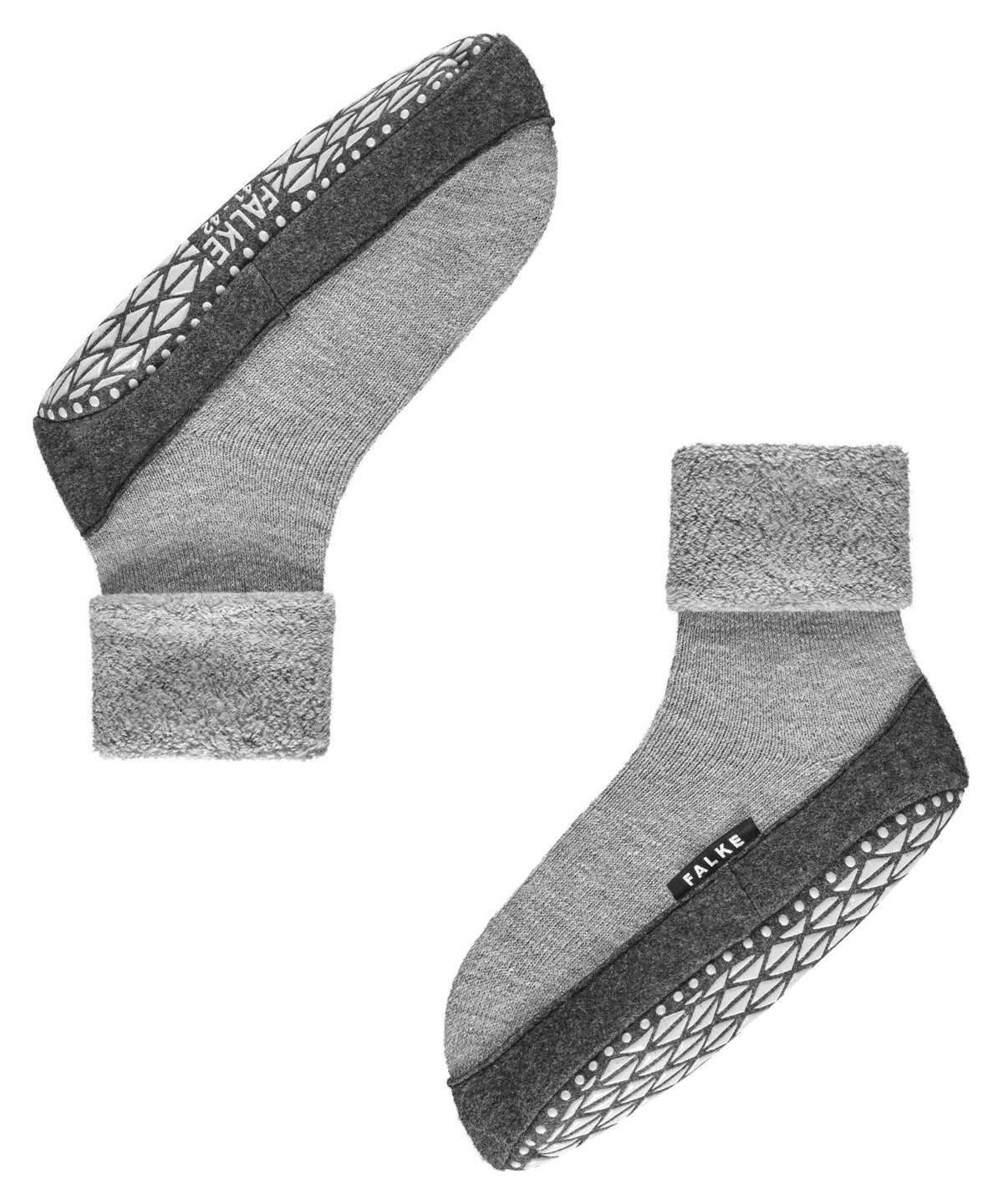 Men Falke Cosyshoe Slippers House Socks & Slippers Grey | WPLOAG320