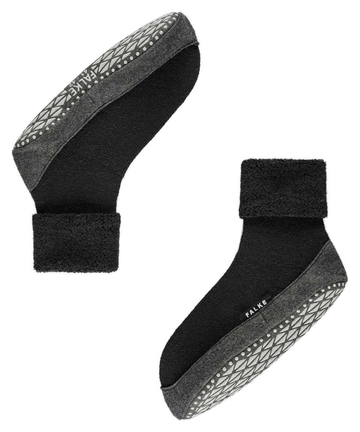 Men Falke Cosyshoe Slippers House Socks & Slippers Black | CLTXQW837