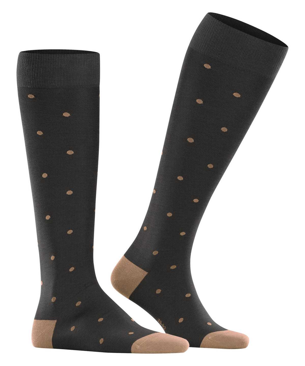 Men Falke Dot Knee-high Socks Socks Brown | SCJQZU192