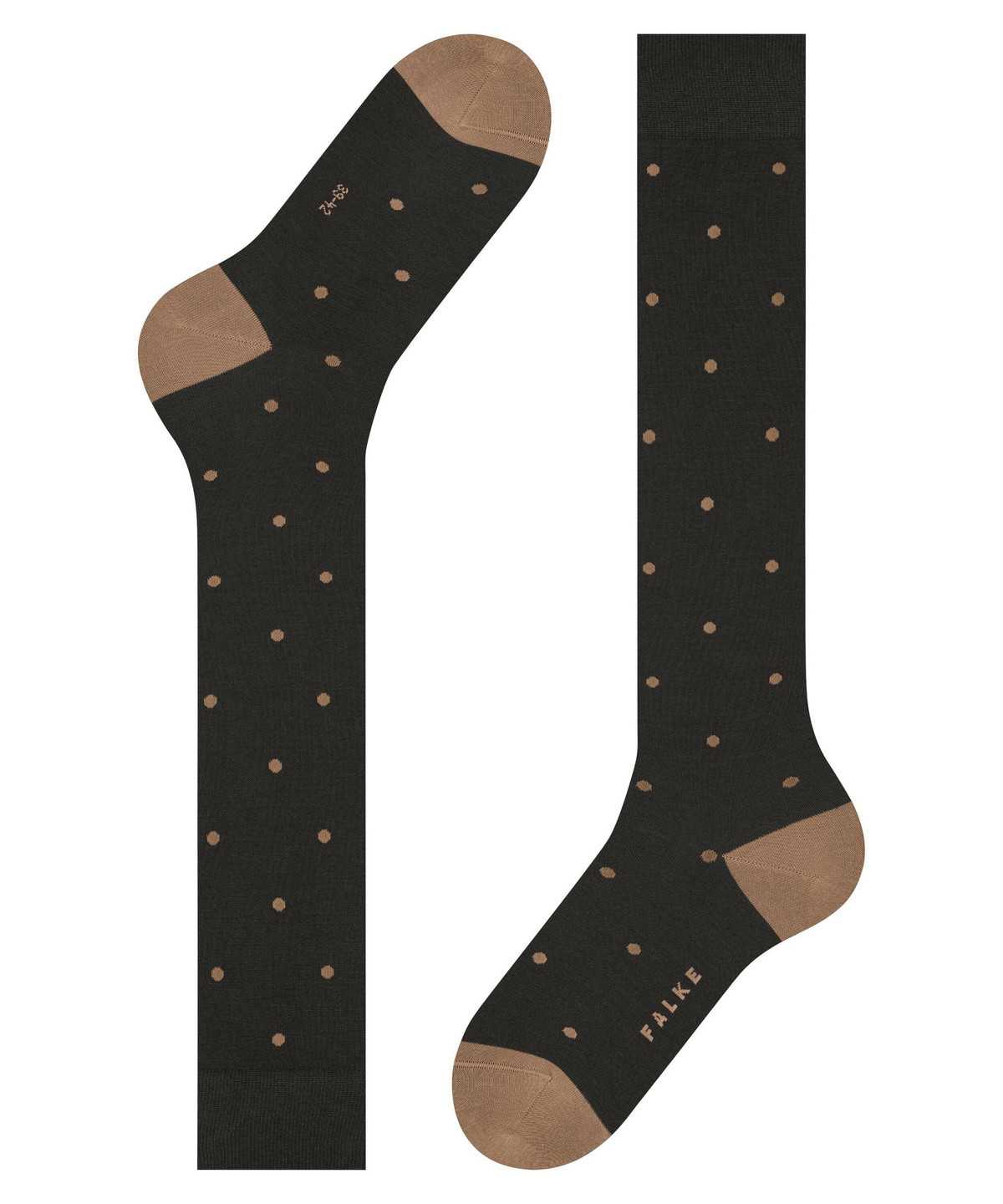 Men Falke Dot Knee-high Socks Socks Brown | SCJQZU192