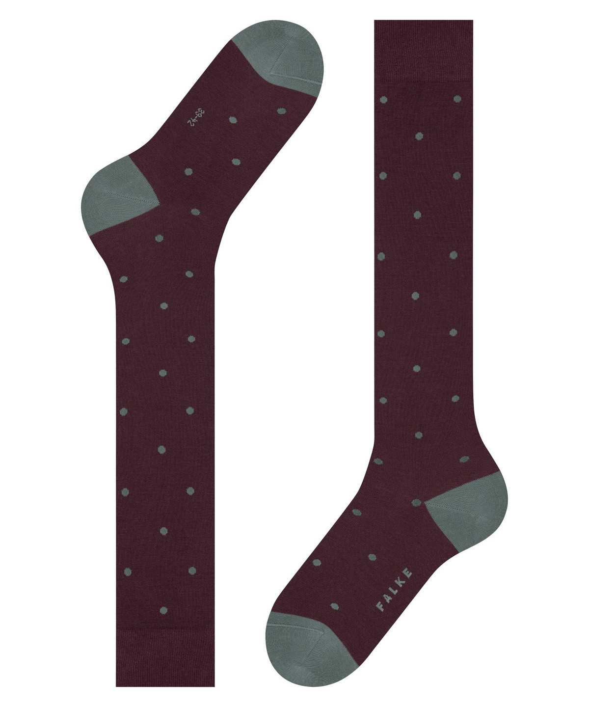 Men Falke Dot Knee-high Socks Socks Red | TIJHKE401