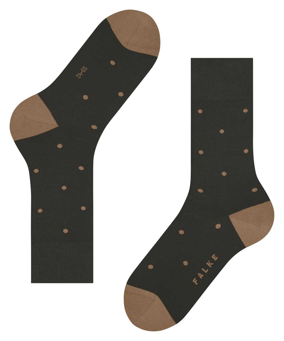 Men Falke Dot Socks Socks Brown | QRPEBD702