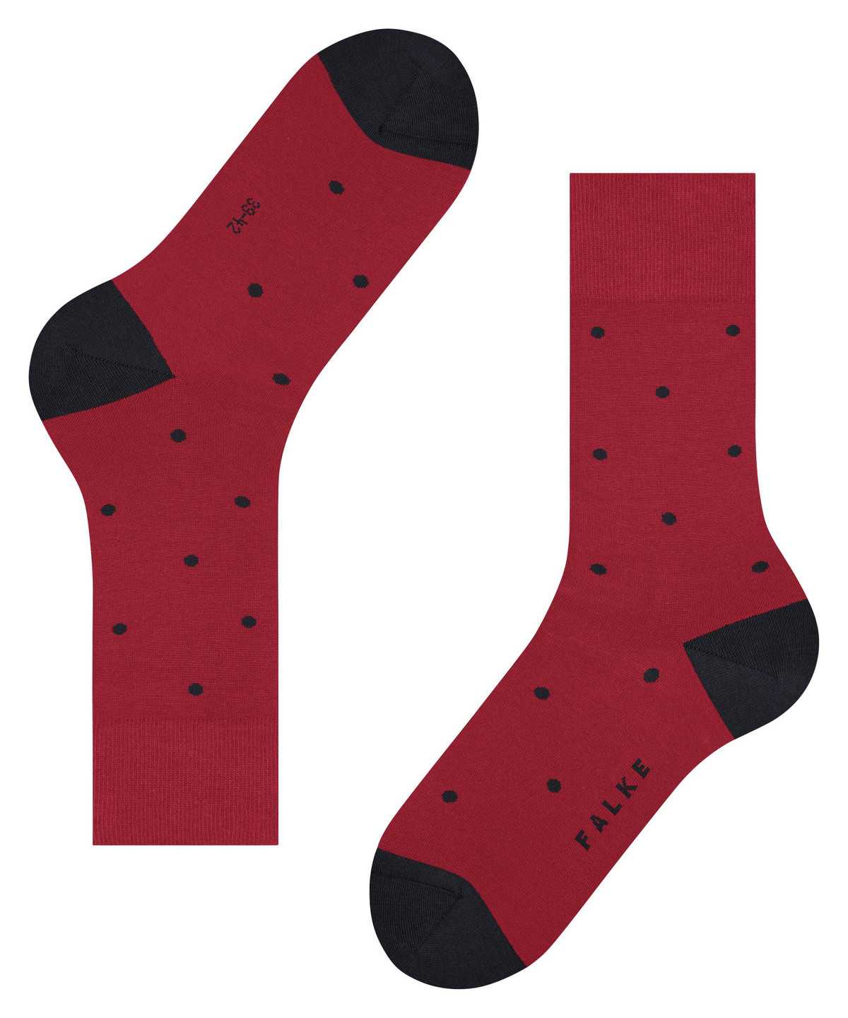 Men Falke Dot Socks Socks Red | RTOJAF846