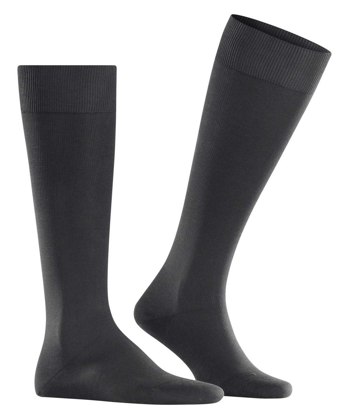 Men Falke Energizing Cotton Knee-high Socks Socks Grey | MPSKDJ467