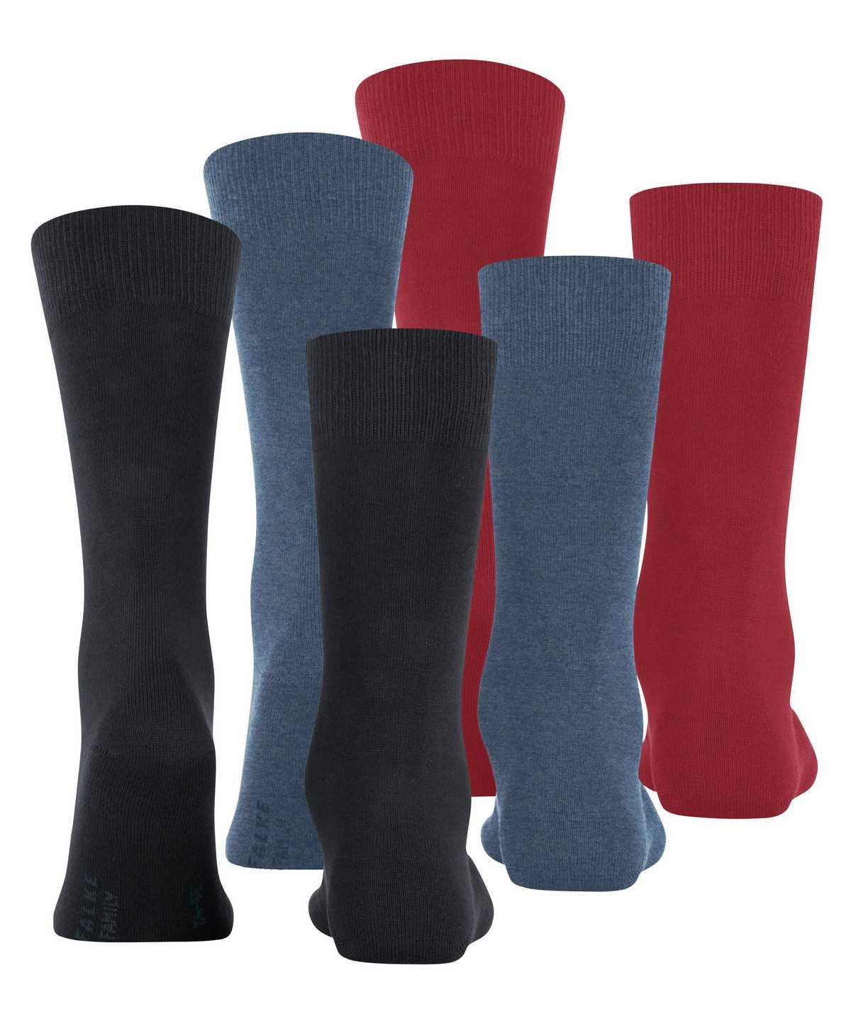 Men Falke Family 3-Pack Socks Socks Multicolored | GVZJNX701