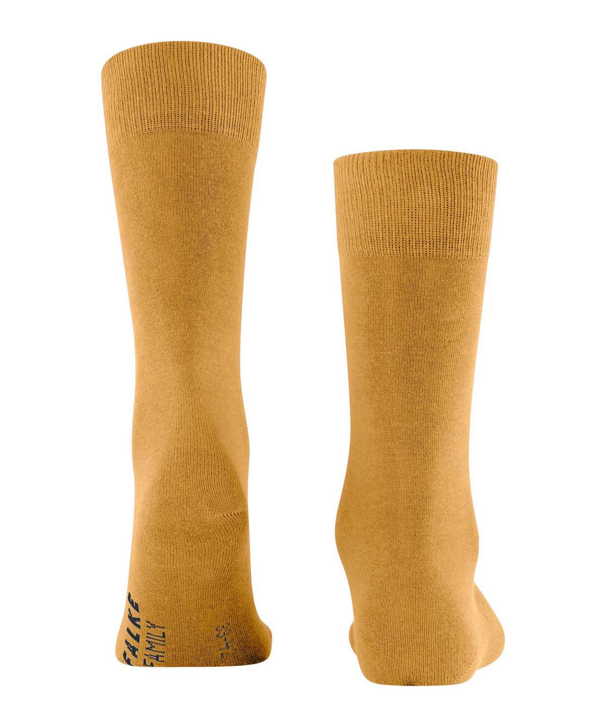 Men Falke Family Socks Socks Yellow | SWYQJT134