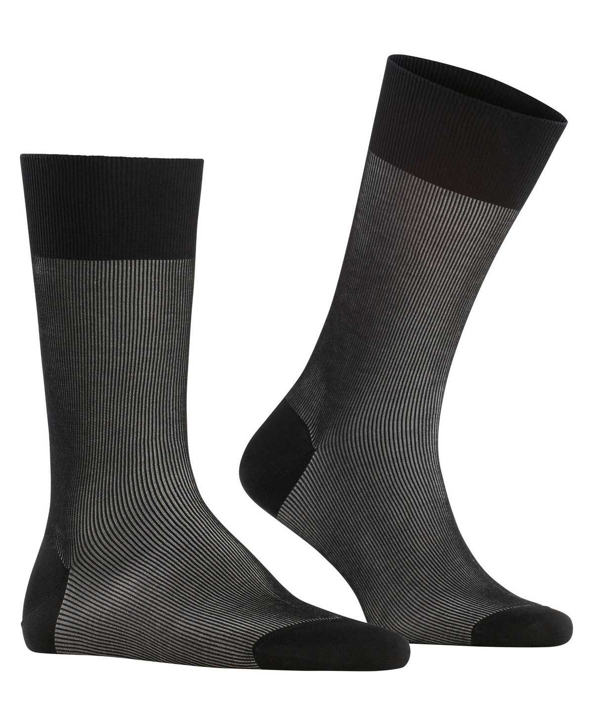 Men Falke Fine Shadow Socks Socks Black | XIPNHS625