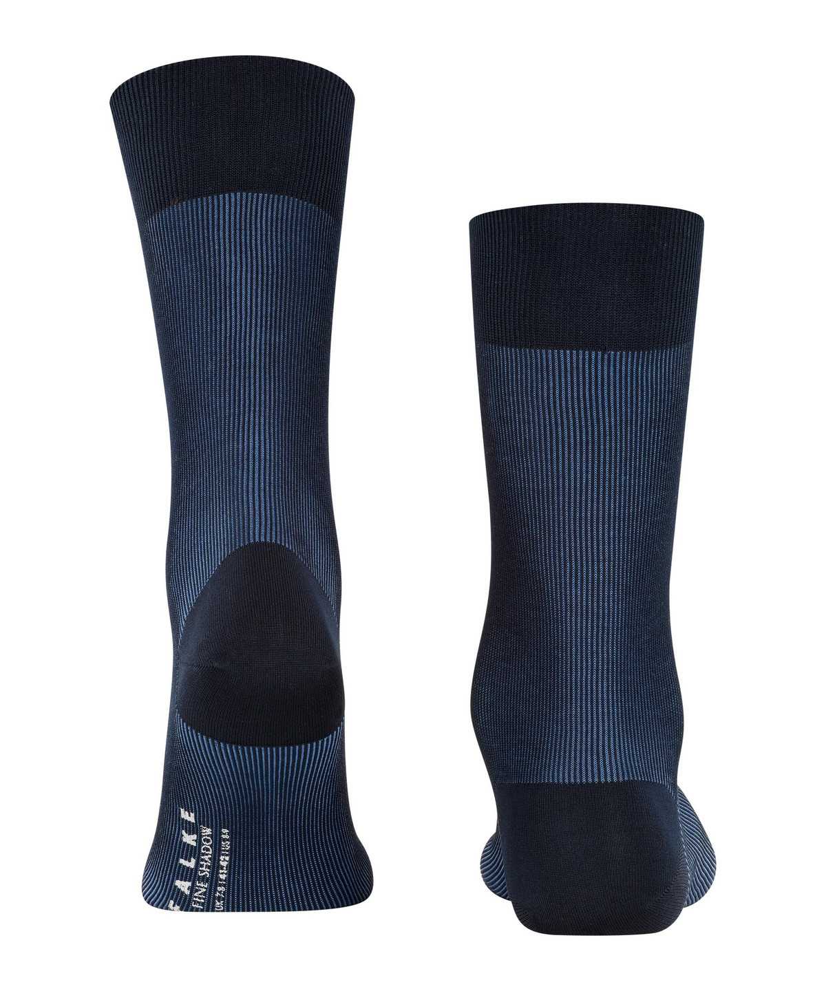 Men Falke Fine Shadow Socks Socks Blue | OXRPCE891