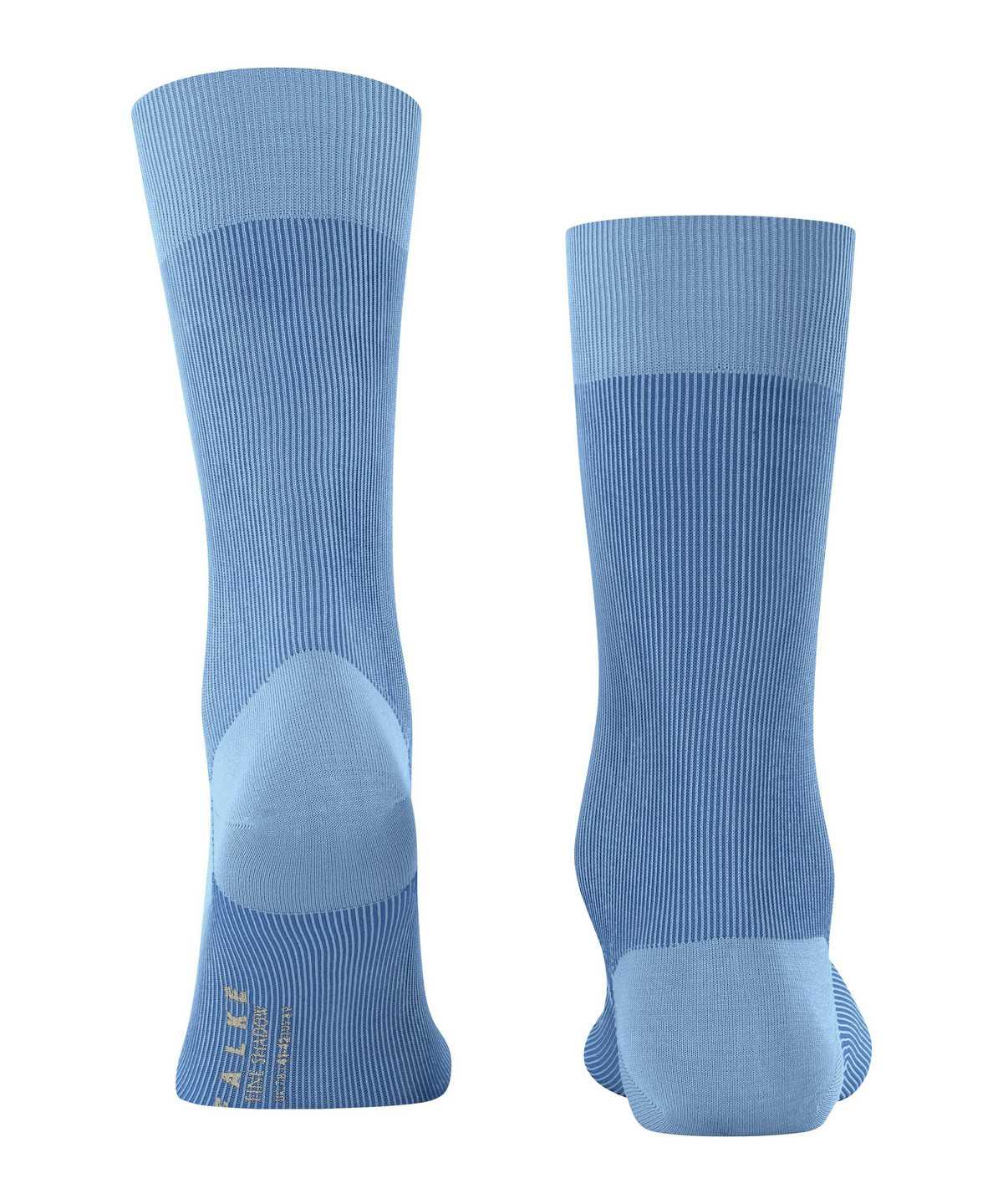 Men Falke Fine Shadow Socks Socks Blue | IOFQYU084